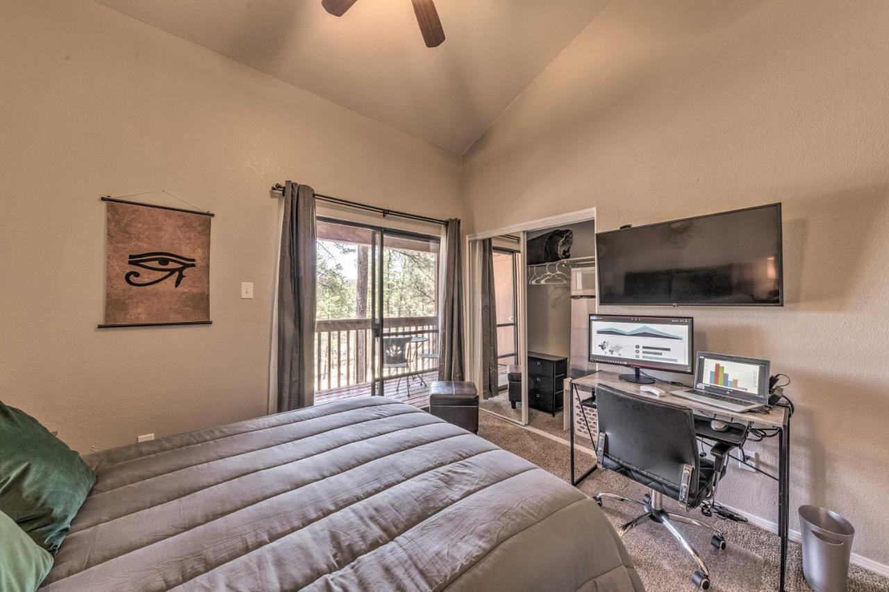 Forested Ruidoso Condo With Deck And Fireplace! Ngoại thất bức ảnh