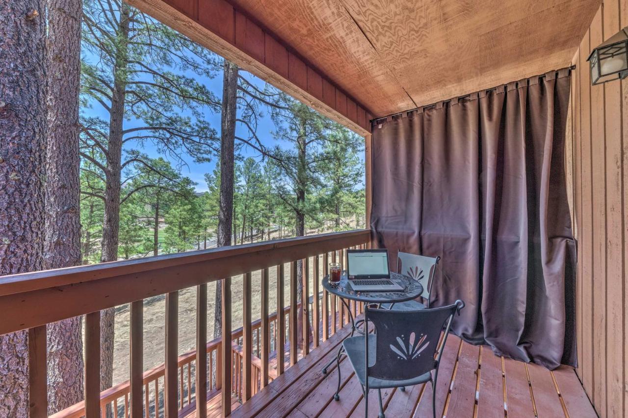 Forested Ruidoso Condo With Deck And Fireplace! Ngoại thất bức ảnh